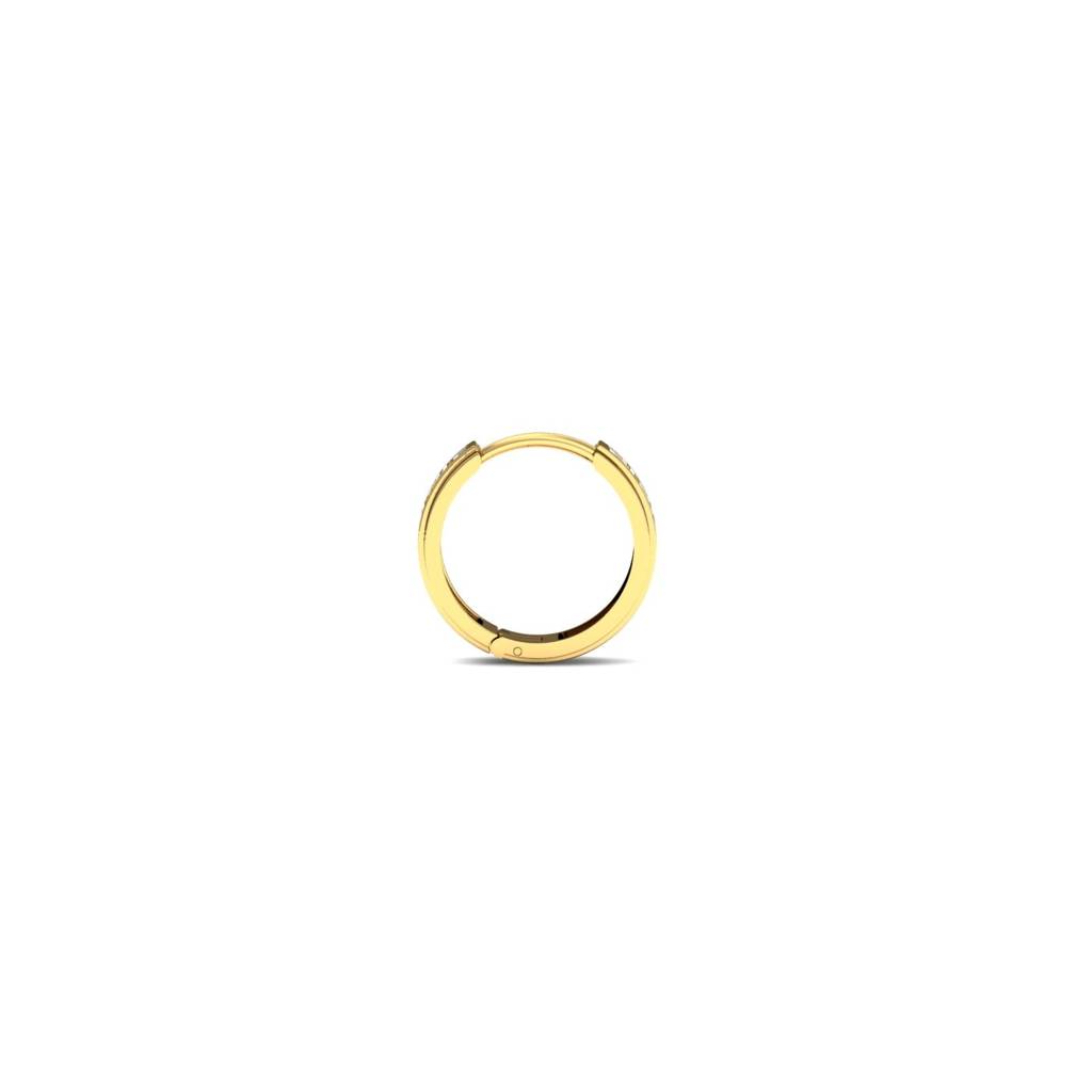 9K Yellow Gold Kai White Mens Hoop : ME2035