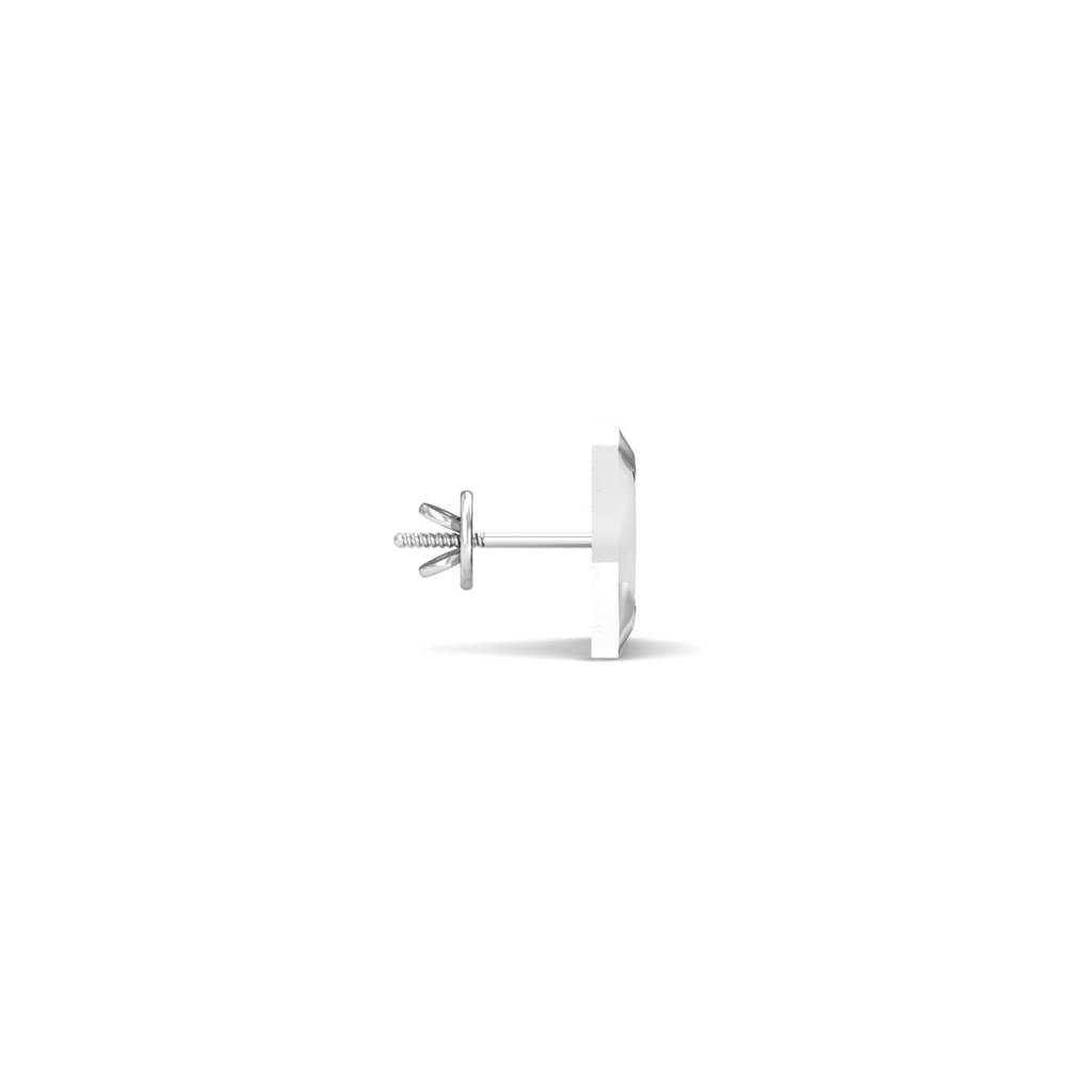 9K White Gold Imperion Black Diamond Mens Earring : ME52043