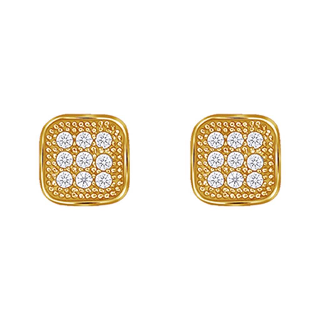 925 Silver Golden Modern Spark Stud For Him|Studs To Gift Men & Boys|With Certificate Of Authenticity And 925 Stamp| : MER0118