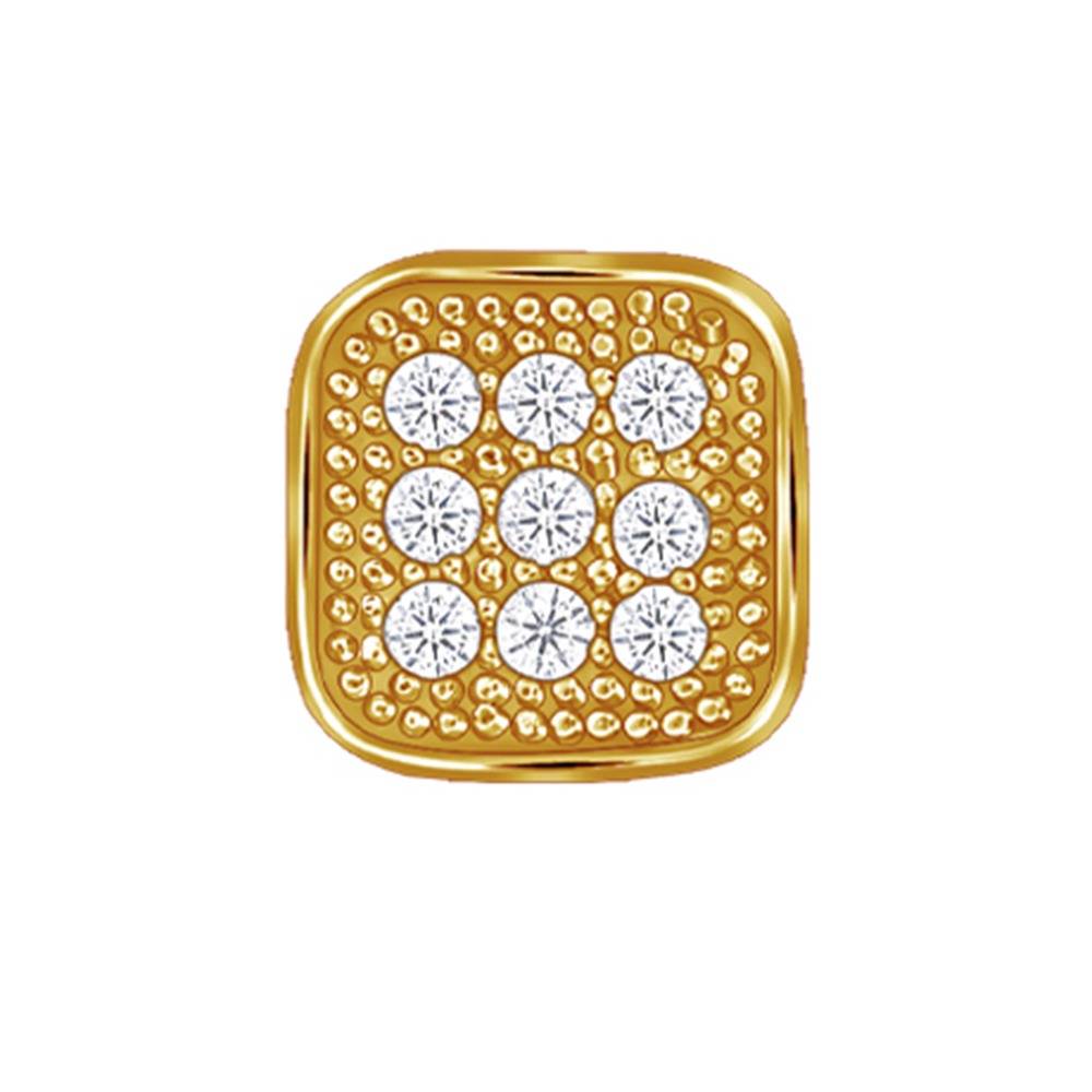 925 Silver Golden Modern Spark Stud For Him|Studs To Gift Men & Boys|With Certificate Of Authenticity And 925 Stamp| : MER0118