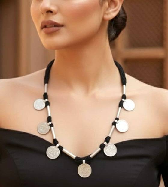 Mudraka Vintage Coin Tribal Necklace : HM021