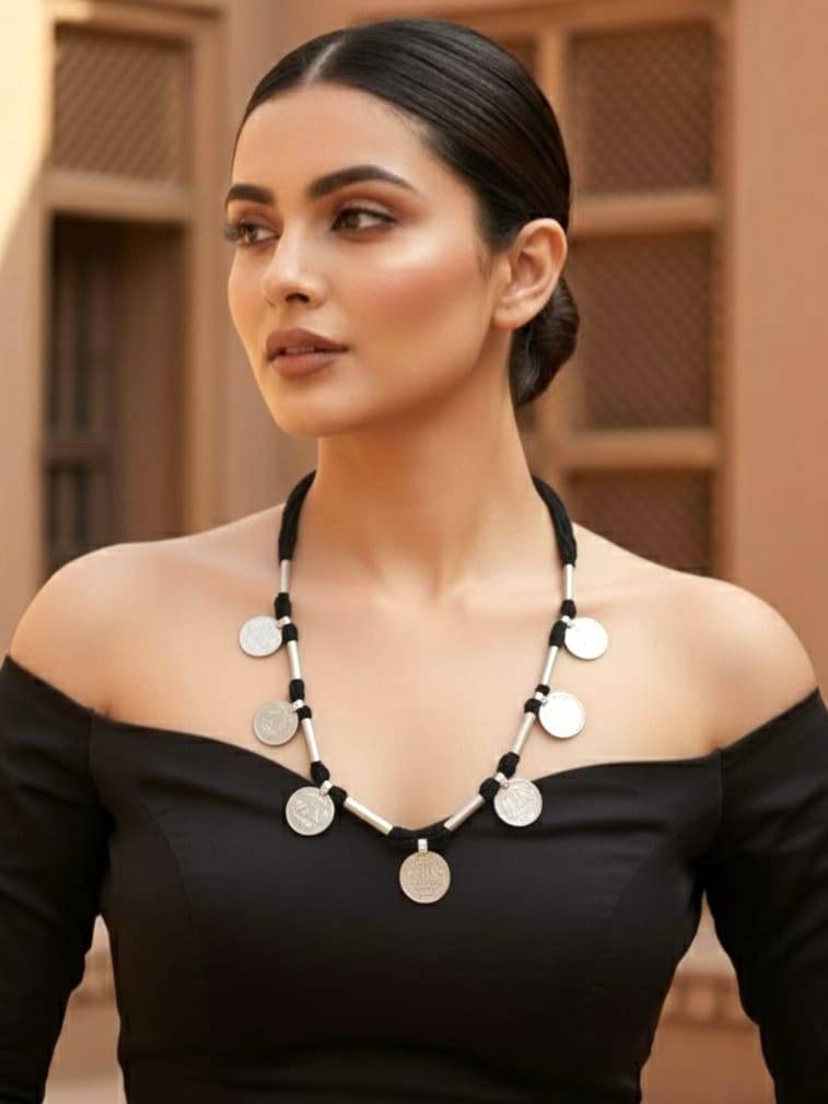 Mudraka Vintage Coin Tribal Necklace : HM021