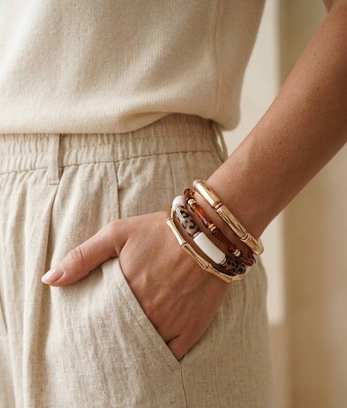 Mitali Jain Golden Hour Bangle Set Of 4 : MJ28825