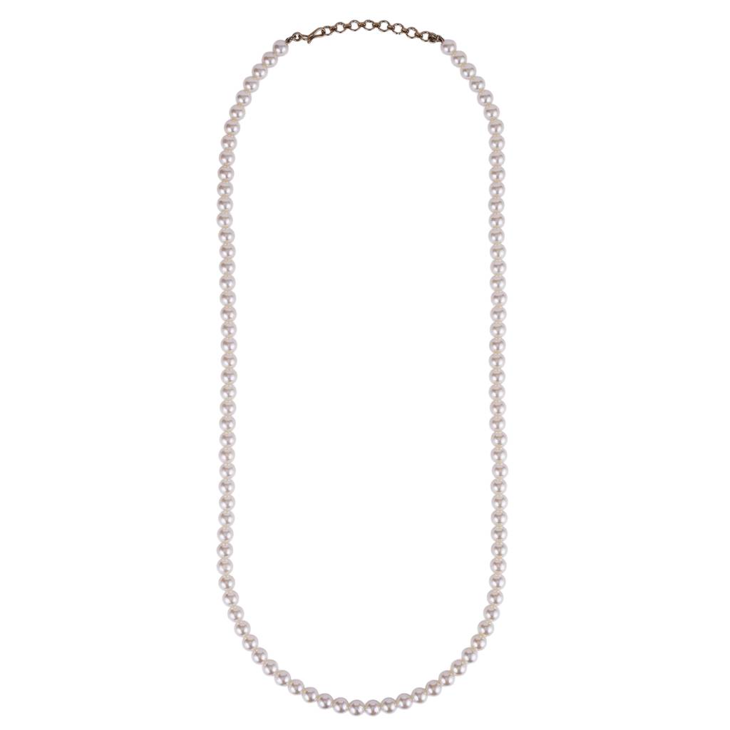 Excellent White Mother Of Pearl Gold Plated Moti Mala Necklace : ML43