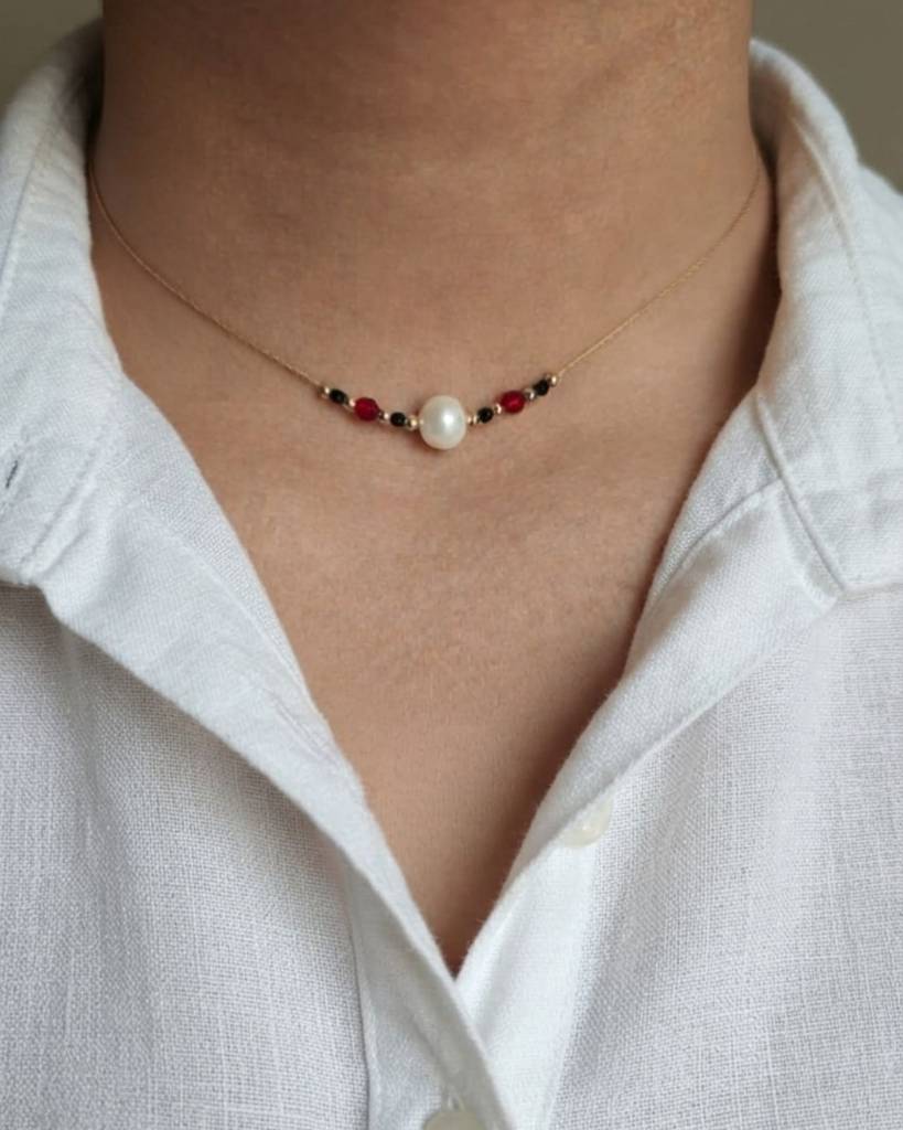 14K Gold-Filled Minimal Mangalsutra | Gold Infused |Gifts For Her |Authentic Gold - Filled Gold Infused Jewellery| : MN14KGF02