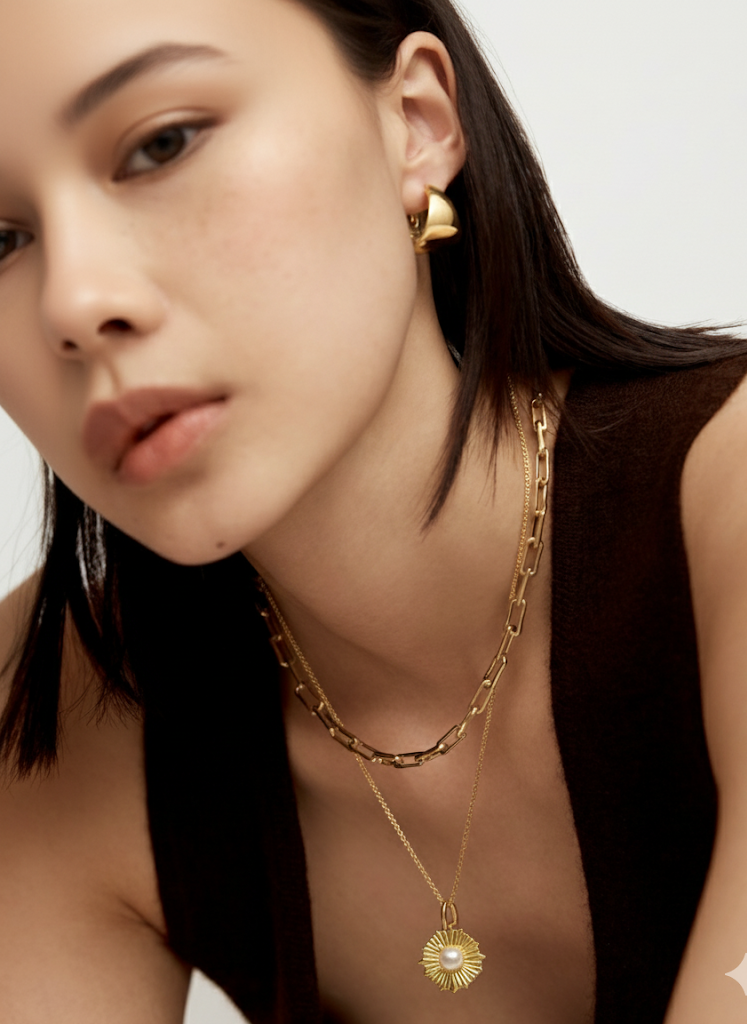 Eternal Sun Detachable Pendant : PD-ES03-YG-WHT