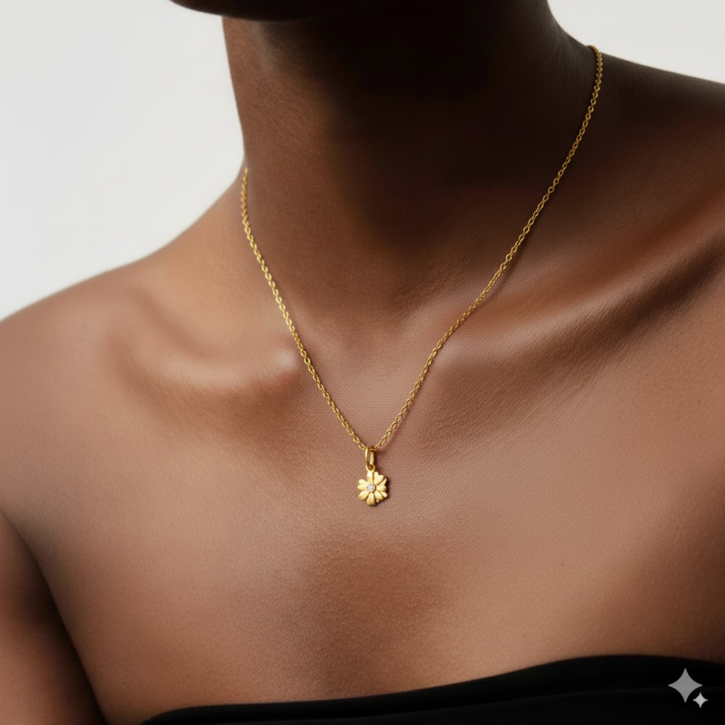 Daisy Detachable Pendant : PD-DS05-YG-CZ