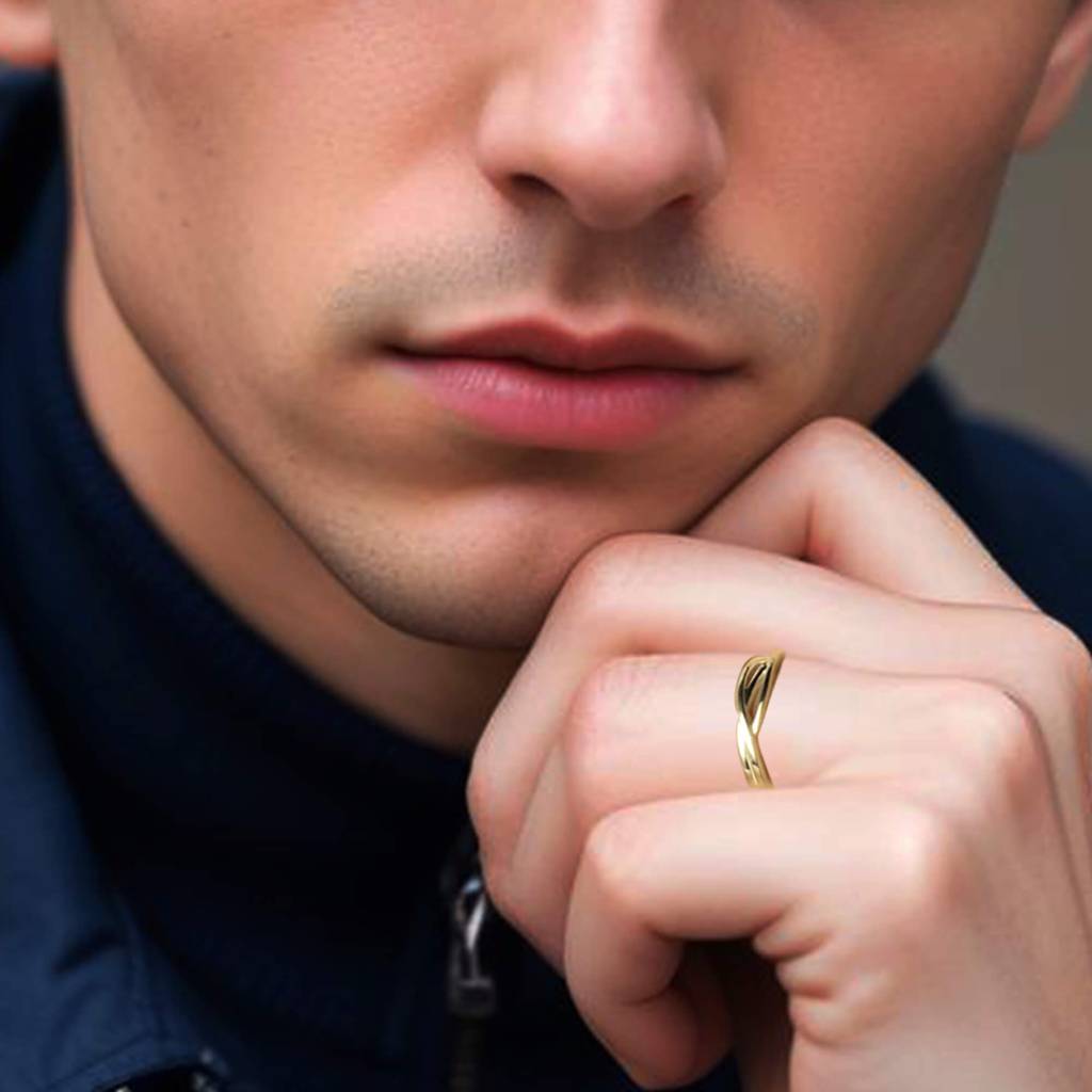 Golden Wave Band For Men'S : ZLCPLR-1010-MY