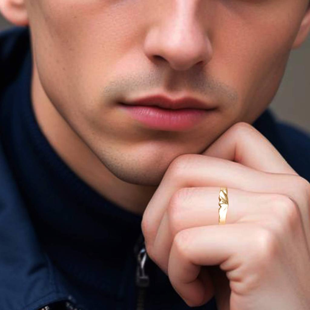 Golden Knight Band For Men : ZLCPLR-1012-MY