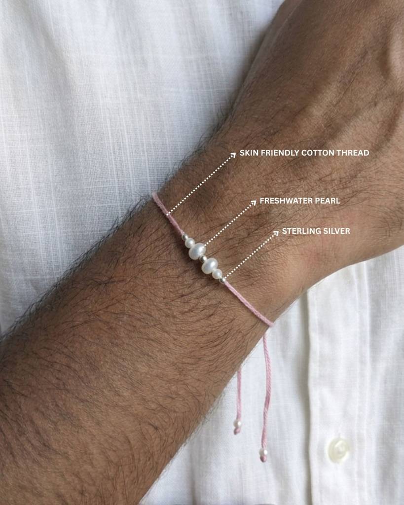 Classic Sterling Silver Rakhi | Rakhi Gifts | Rakhi For Brother | Rakhi | Minimal Rakhi | Rakhi For Sister : MRAK9251