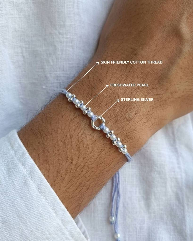 Floral Sterling Silver Rakhi | Rakhi Gifts | Rakhi For Brother | Rakhi | Minimal Rakhi | Rakhi For Sister : MRAK9254