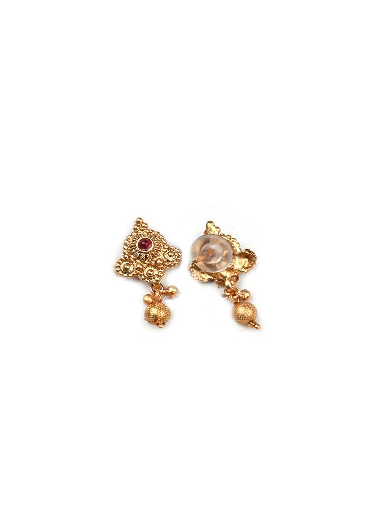 Luxurious Rajwadi Gold Plated Mangalsutra Set With Adjustable Polki Ring -Msrc05 : MSRC05