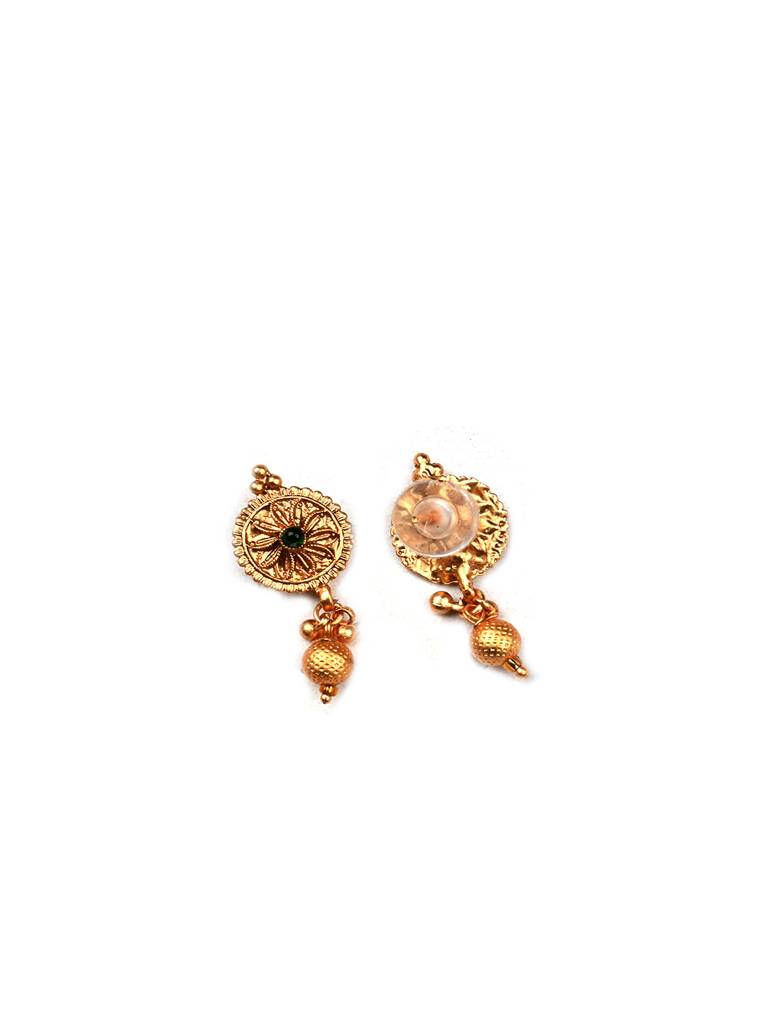 Luxurious Rajwadi Gold Plated Mangalsutra Set With Adjustable Polki Ring -Msrc11 : MSRC11