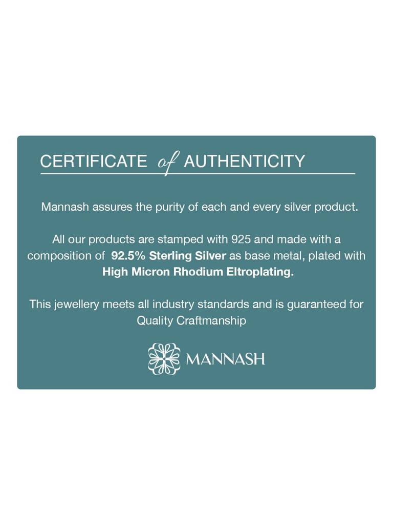 Mannash Blooming Love Valentine Gift Hamper Solitaire Heart Silver Ring : MZRVHR973D2401