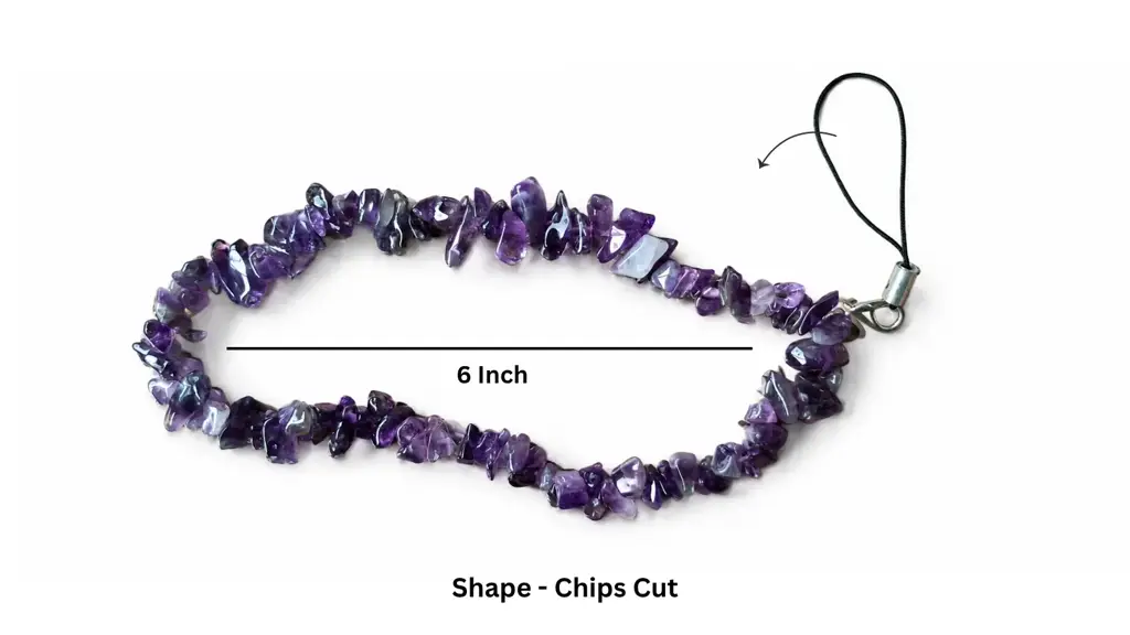 Healing Crystal Amethyst Mobile Charm – Natural Gemstone For Protection, Calmness & Gifting : AMETHYST-MOBILE-CHARM