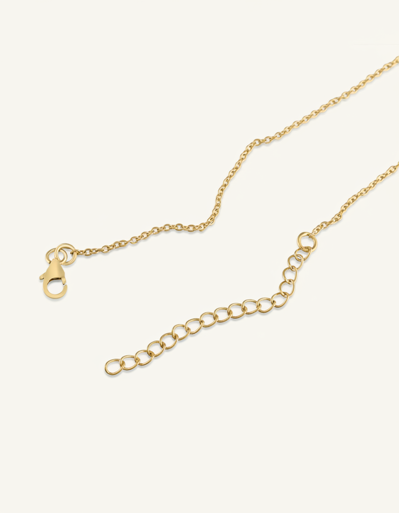 Gold Disc Pendant Necklace : JEW-PCH-GLD-004