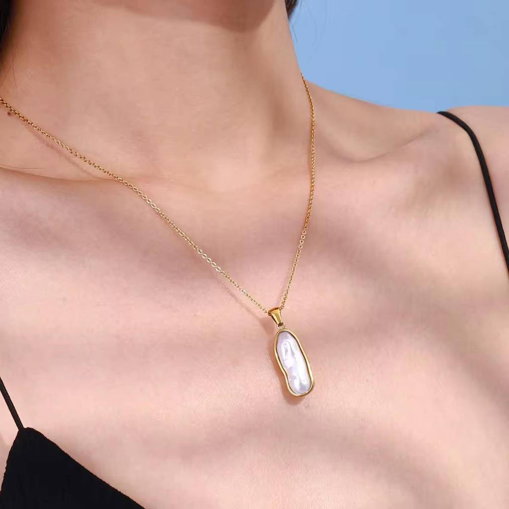 The Faye 'Opaline' Pearl Necklace : ne01