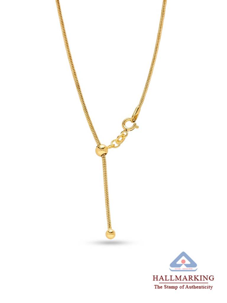 14K Gold-Plated Doro Classic Snake Necklace : NK123117S24IFG