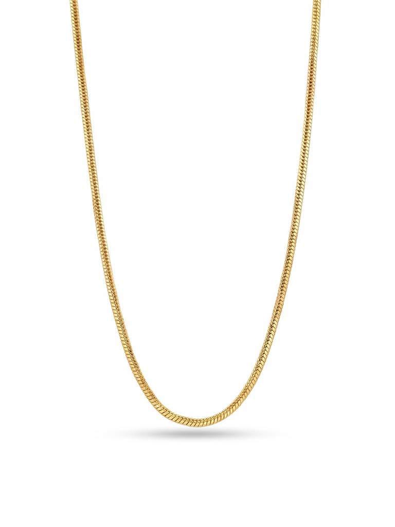 14K Gold-Plated Doro Classic Snake Necklace : NK123117S24IFG