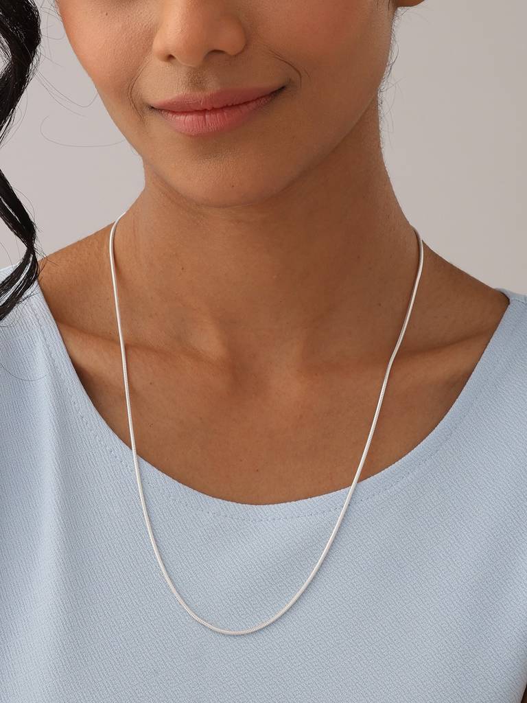 Italian Adjustable Snake Chain : NK123117S24ISL
