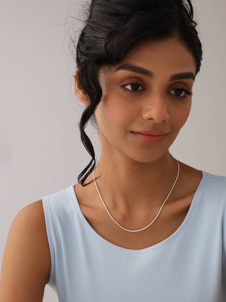 Italian Adjustable Snake Chain : NK123117S24ISL