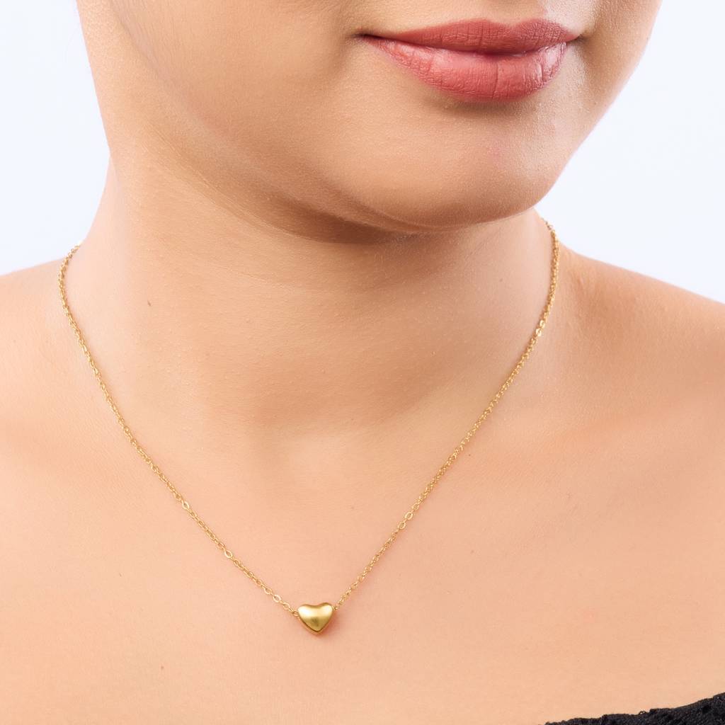 Crystal Heart Glow Necklace : NK180
