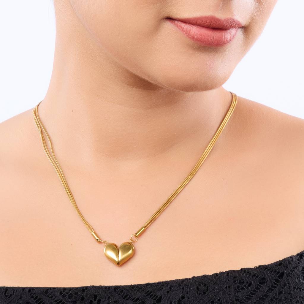 Magnetic Love Heart Necklace : NK182