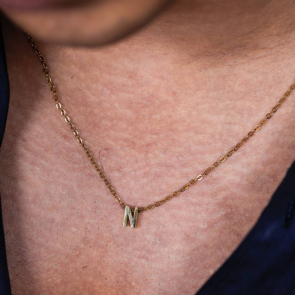 Initial Pendant Necklace : NK243