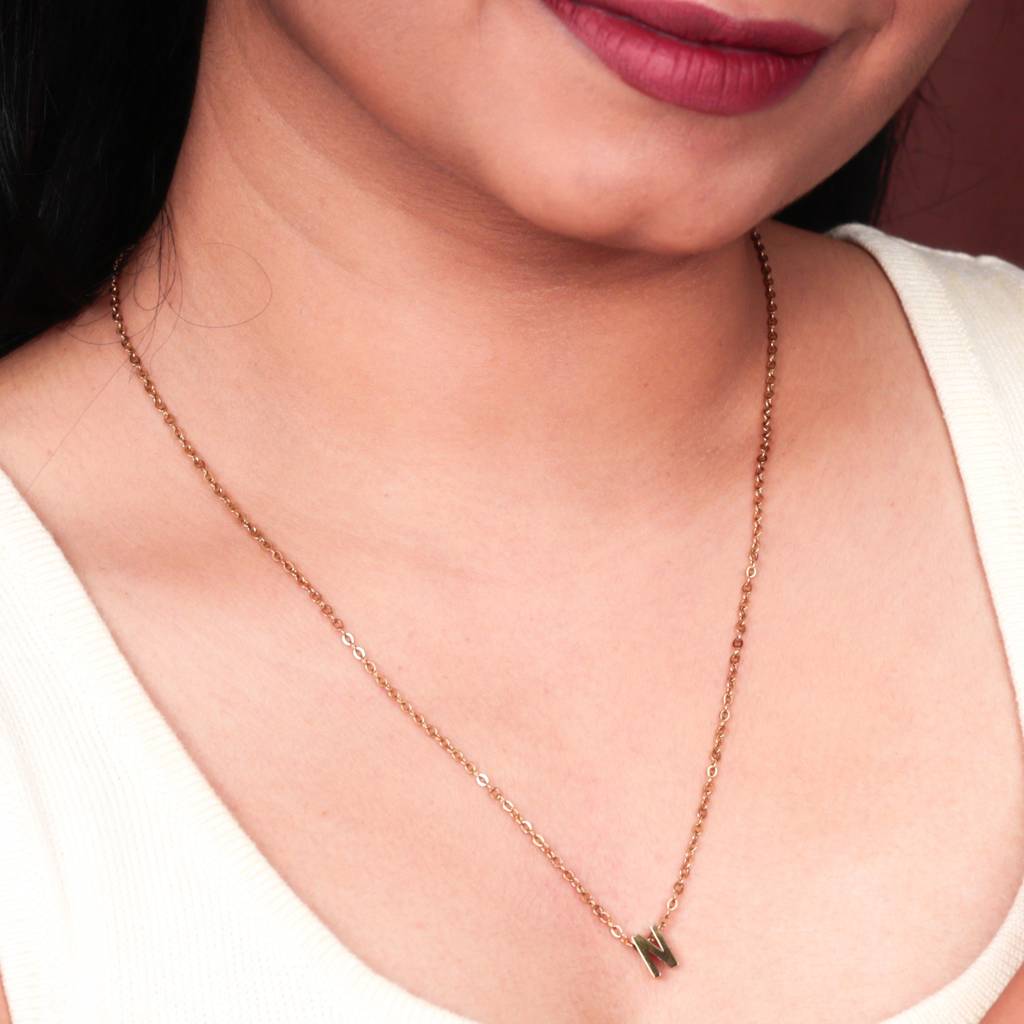 Initial Pendant Necklace : NK243