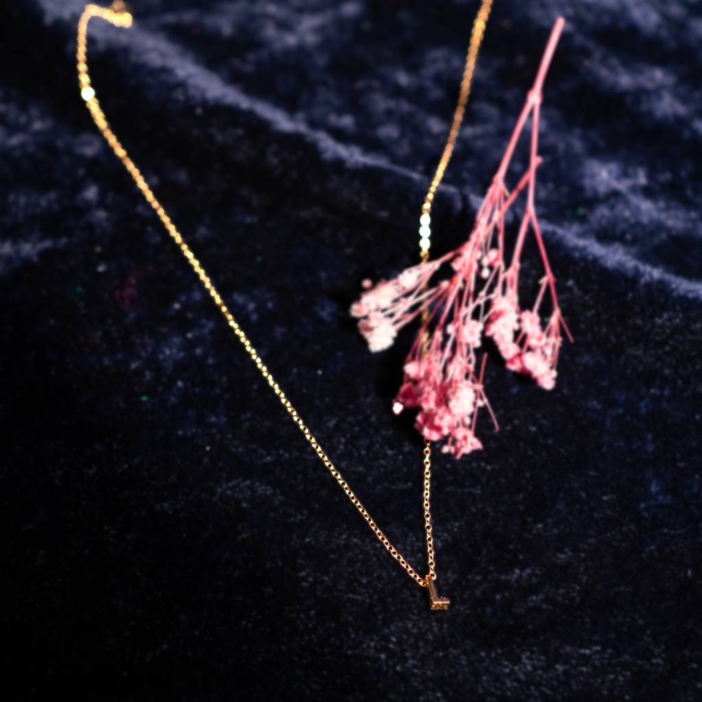 Initial Pendant Necklace : NK245