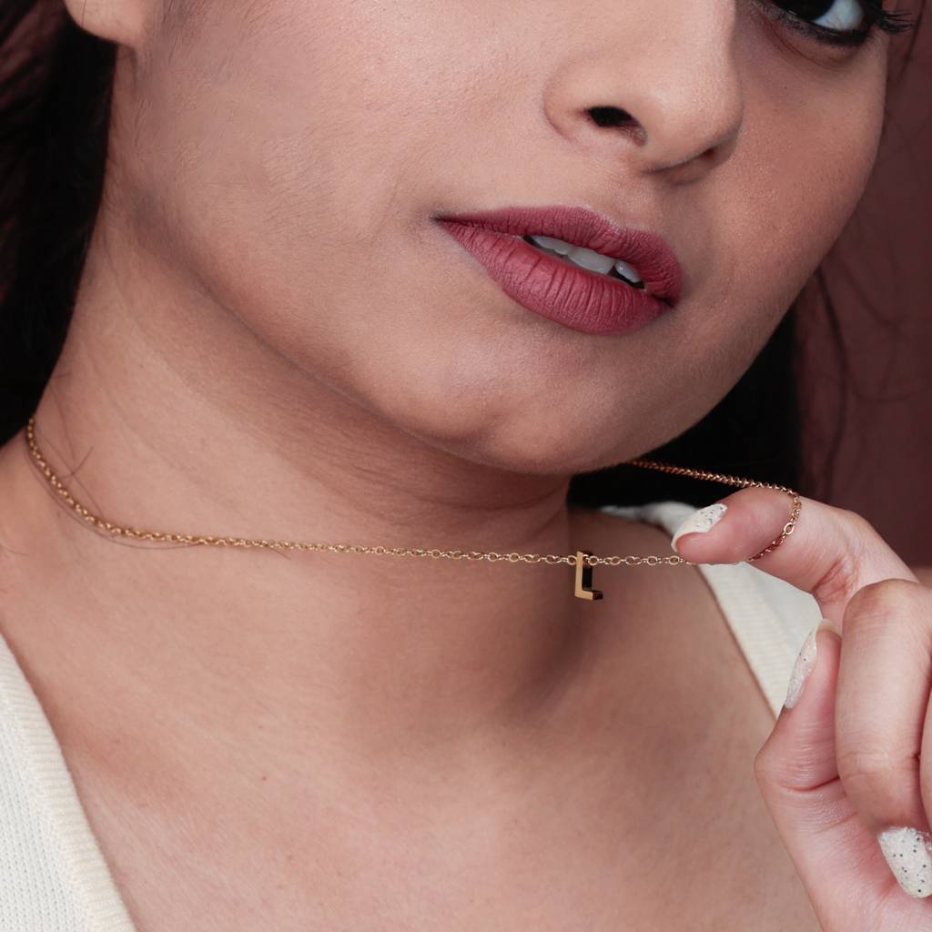 Initial Pendant Necklace : NK245