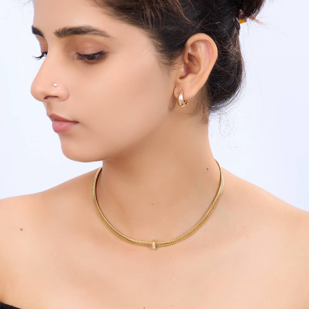 Vintage Square Charm Necklace : NK323
