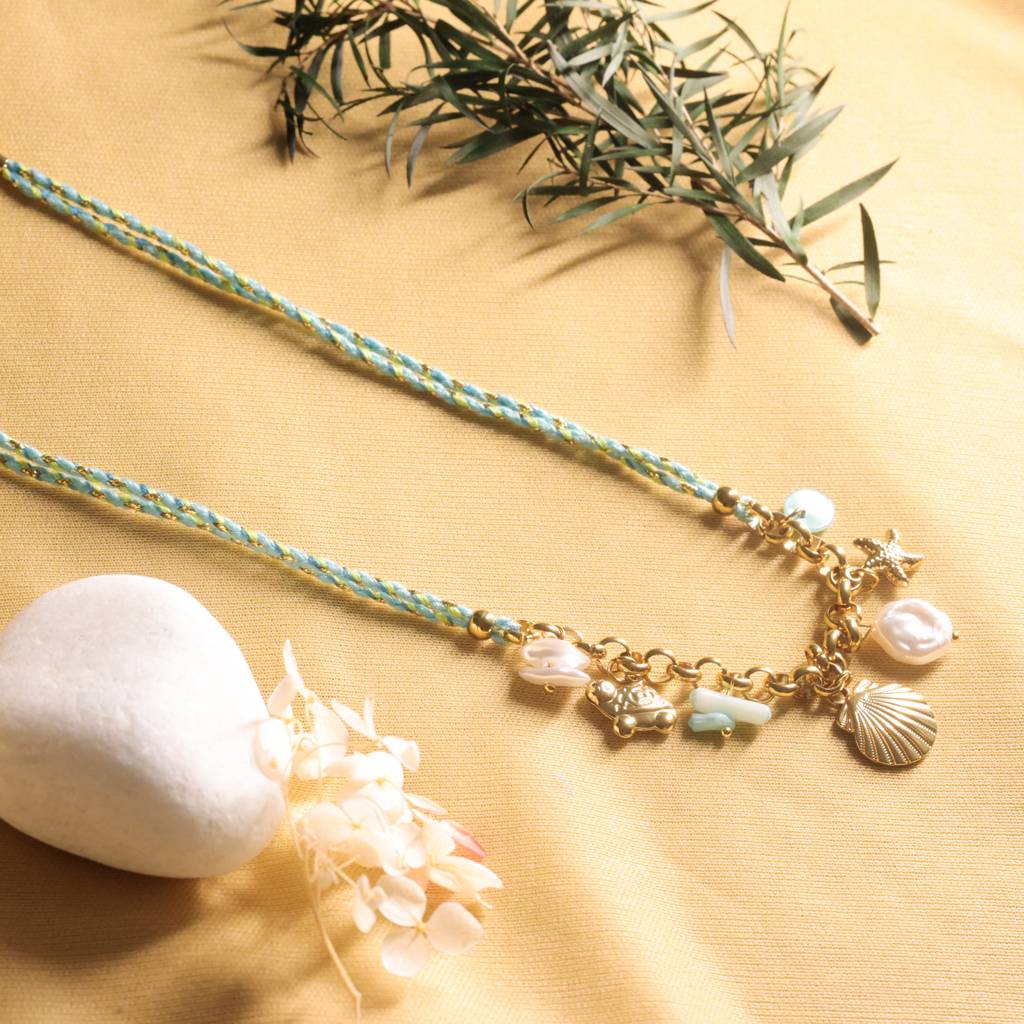 Bohemian Ocean Charm Necklace : NK332