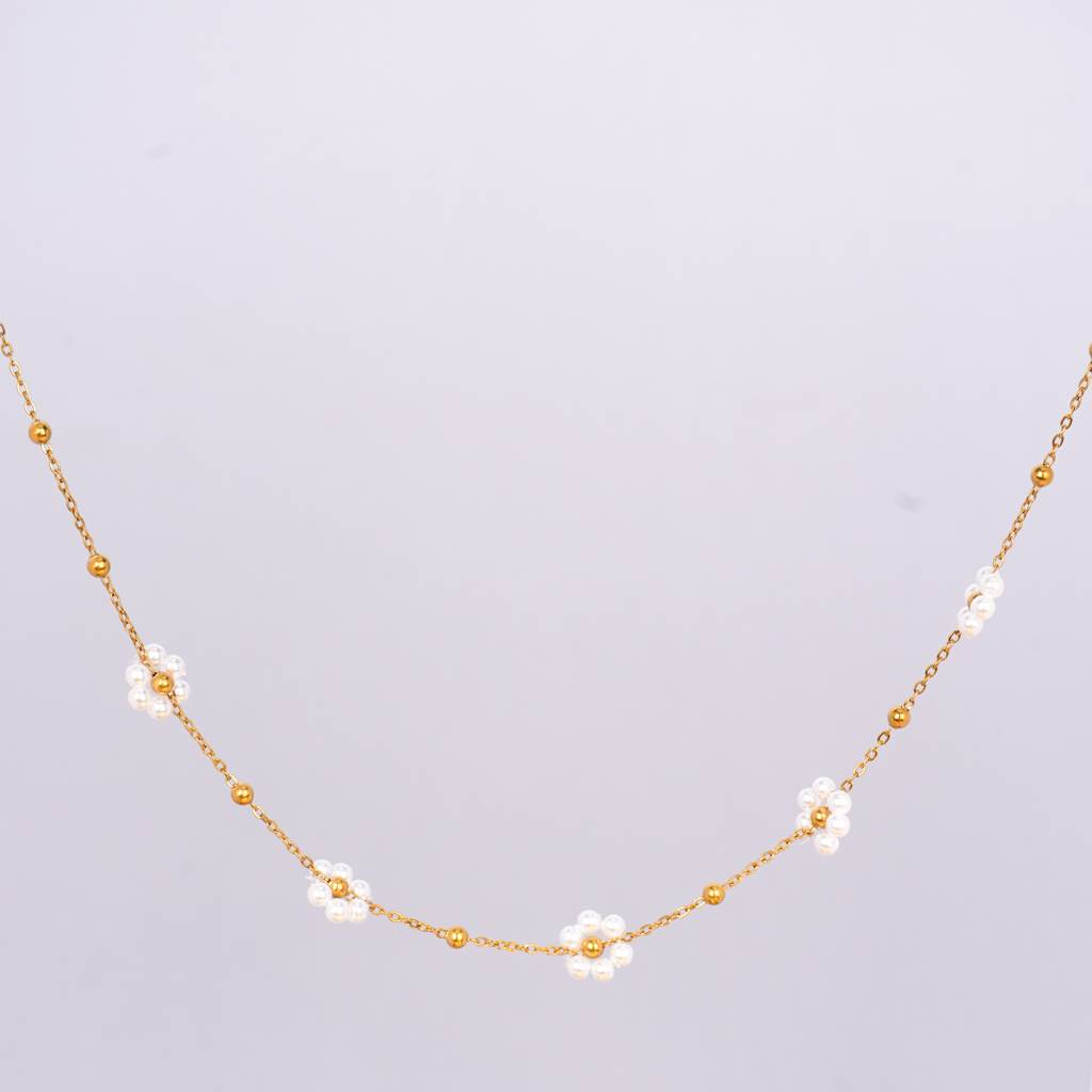 Gilded Perianth Strand Necklace : NK53