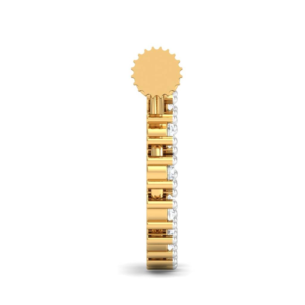 9K Yellow Gold Stark Screw Nose Ring : NP12008