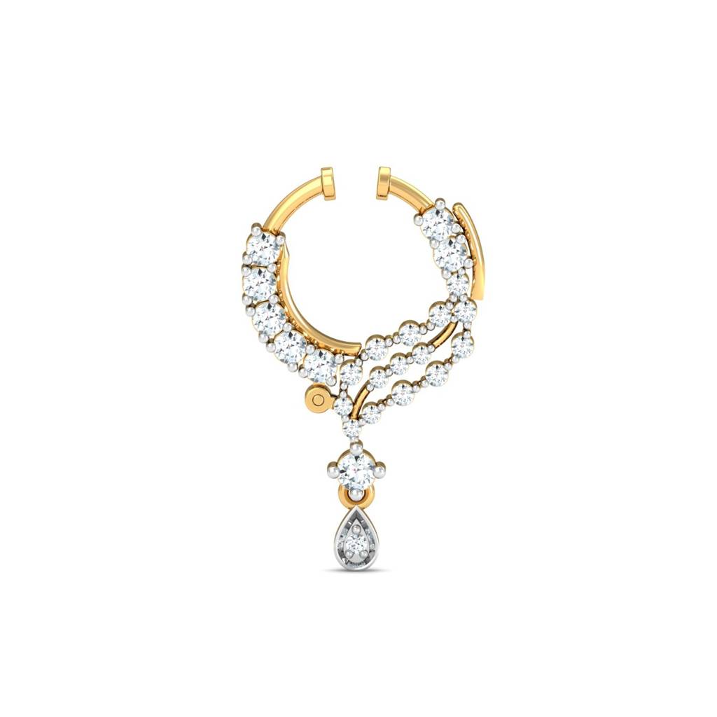 9K Yellow Gold Rudhi Spring Nose Ring : NP12109