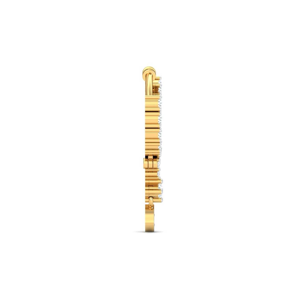 9K Yellow Gold Rudhi Spring Nose Ring : NP12109