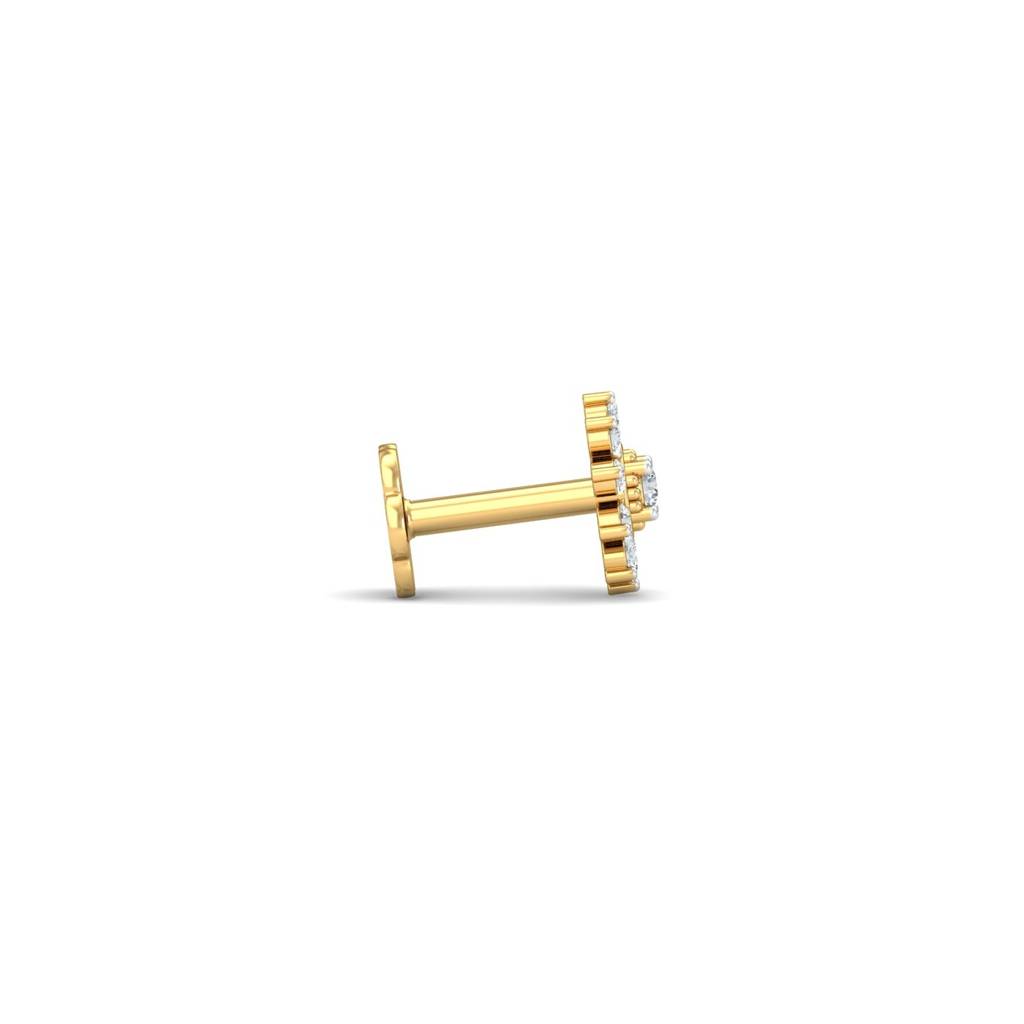9K Yellow Gold Suru L Nose Stud : NP42029