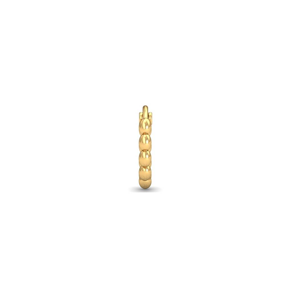 9K Yellow Gold Beaded Septum Ring : NP9054