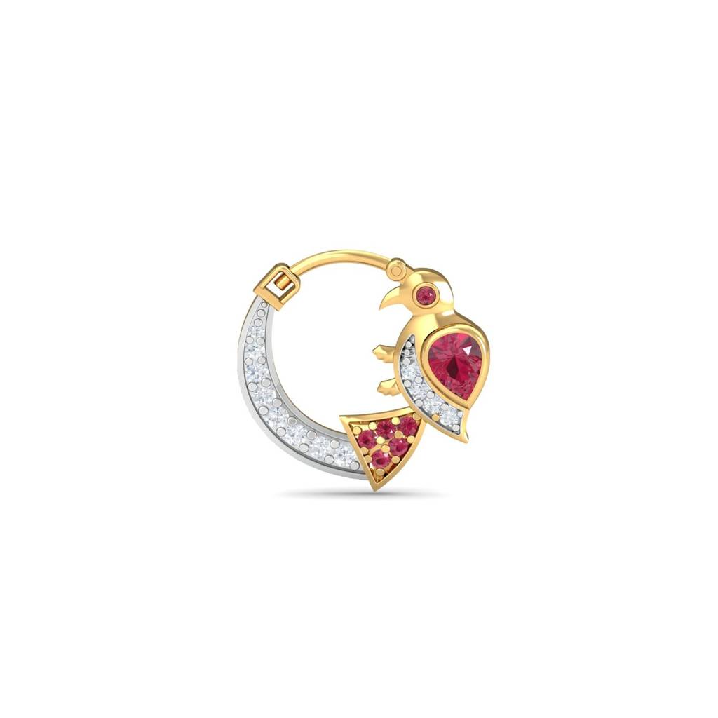 9K Yellow Gold Chiluka Clicker Nose Ring : NP9121