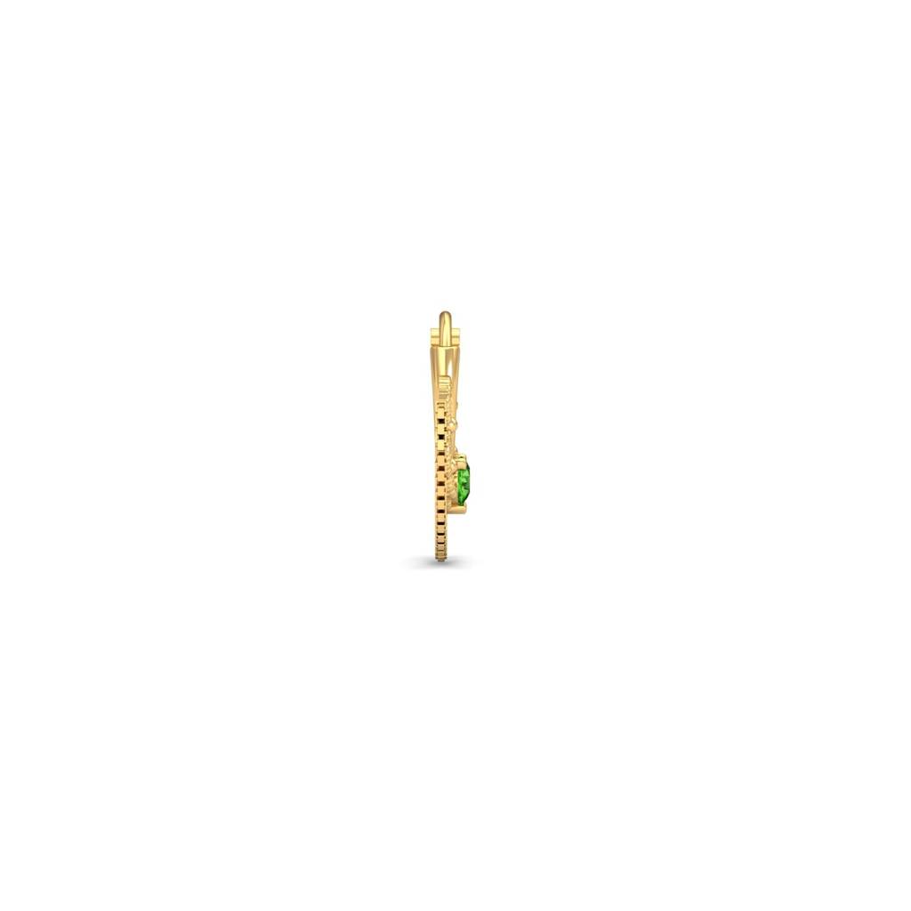 9K Yellow Gold Ayat Peridot Septum Ring : NP9147