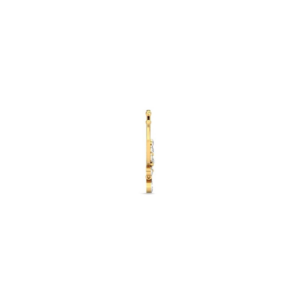 9K Yellow Gold Aamani Non Pierced Nose Ring : NP9168
