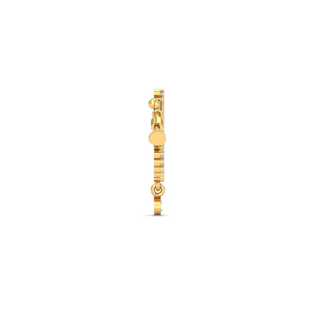 9K Yellow Gold Traditional Nath (Non Pierced) : NP9191