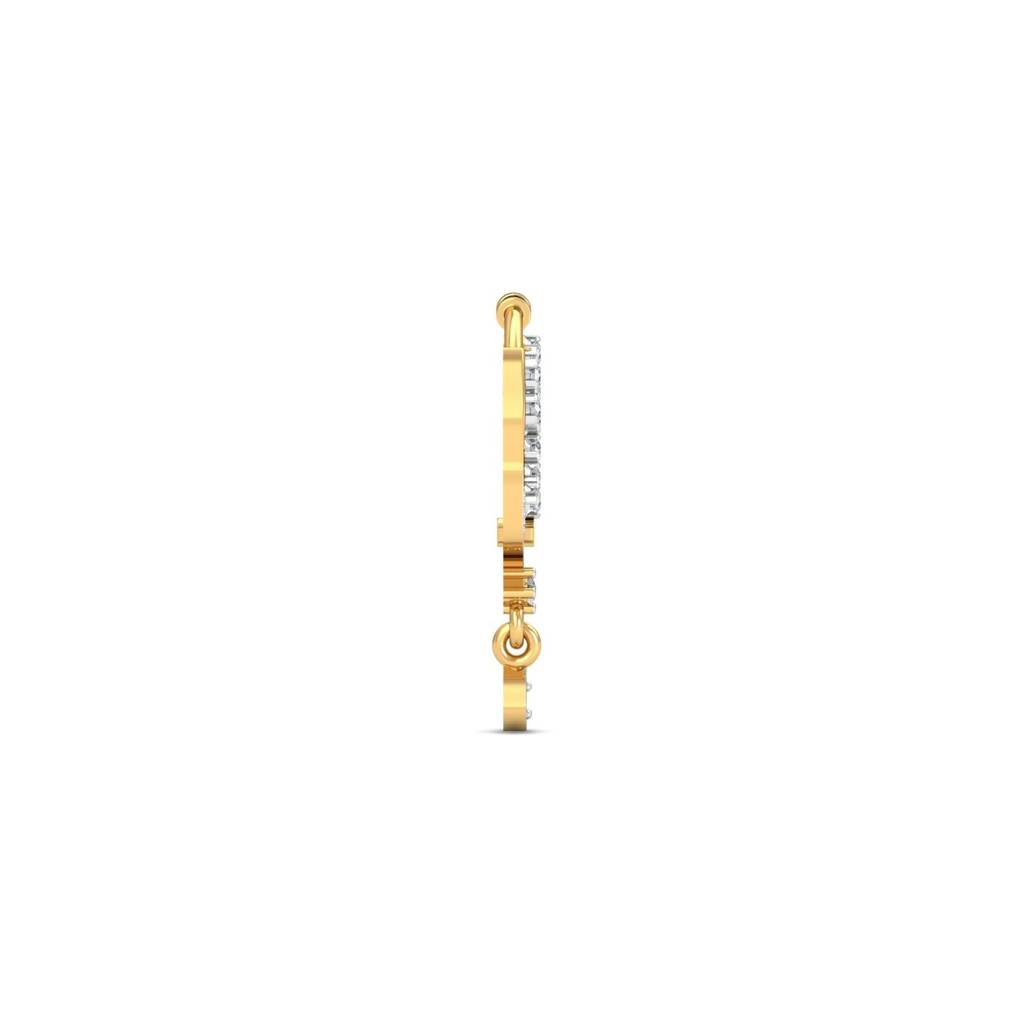 9K Yellow Gold Tarini Spring Nose Ring : NP9195