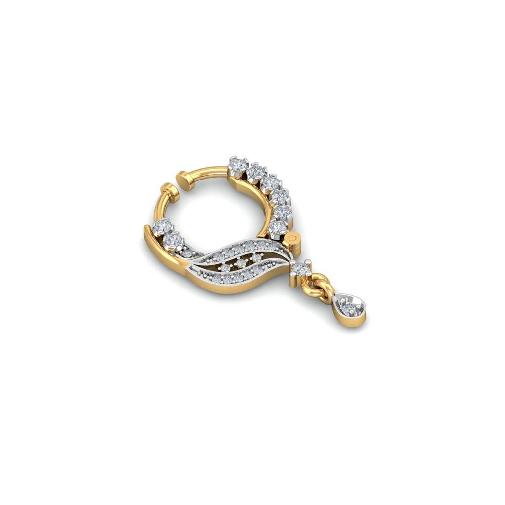 9K Yellow Gold Tarini Spring Nose Ring : NP9195