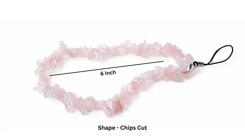 Rose Quartz Mobile Charm – Healing Crystal Phone Charm For Love, Positivity & Gifting : ROSE-QUARTZ-MOBILE-CHARM
