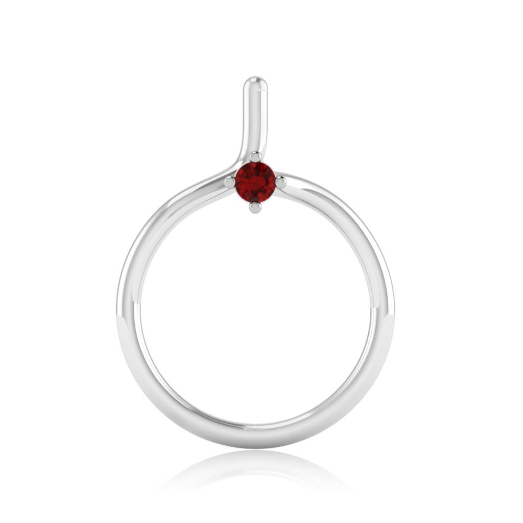 The Serenity Ruby Nose Pin : NS-0002YGR