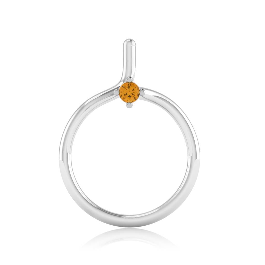 The Serenity Yellow Sapphire Nose Pin : NS-0002YGYS