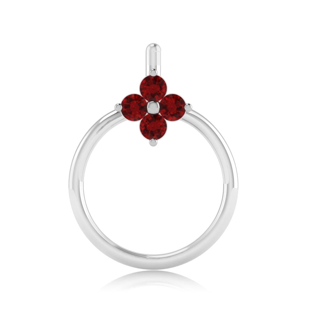 The Ziva Ruby Nose Pin : NS-0003YGR