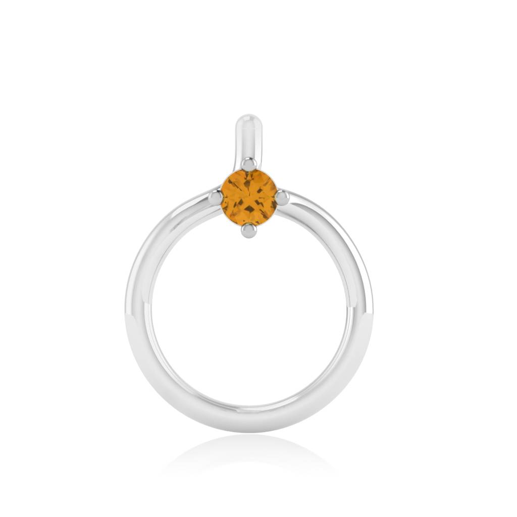 The Idoltary Yellow Sapphire Nose Pin : NS-0006YGYS